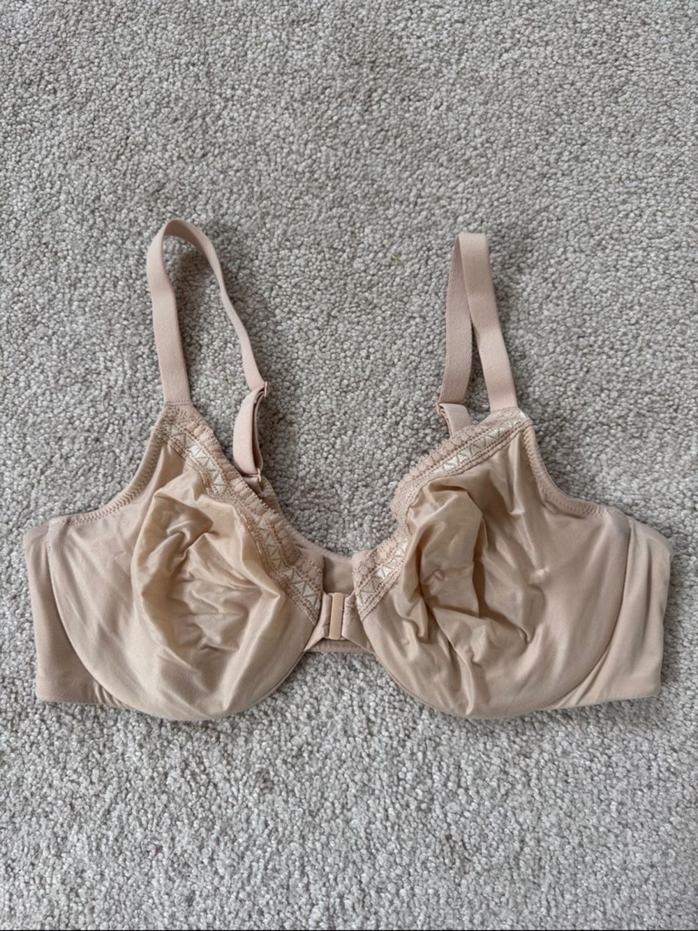 Wacoal Perfect Primer Front Closure Underwire Bra Beige Sz36D